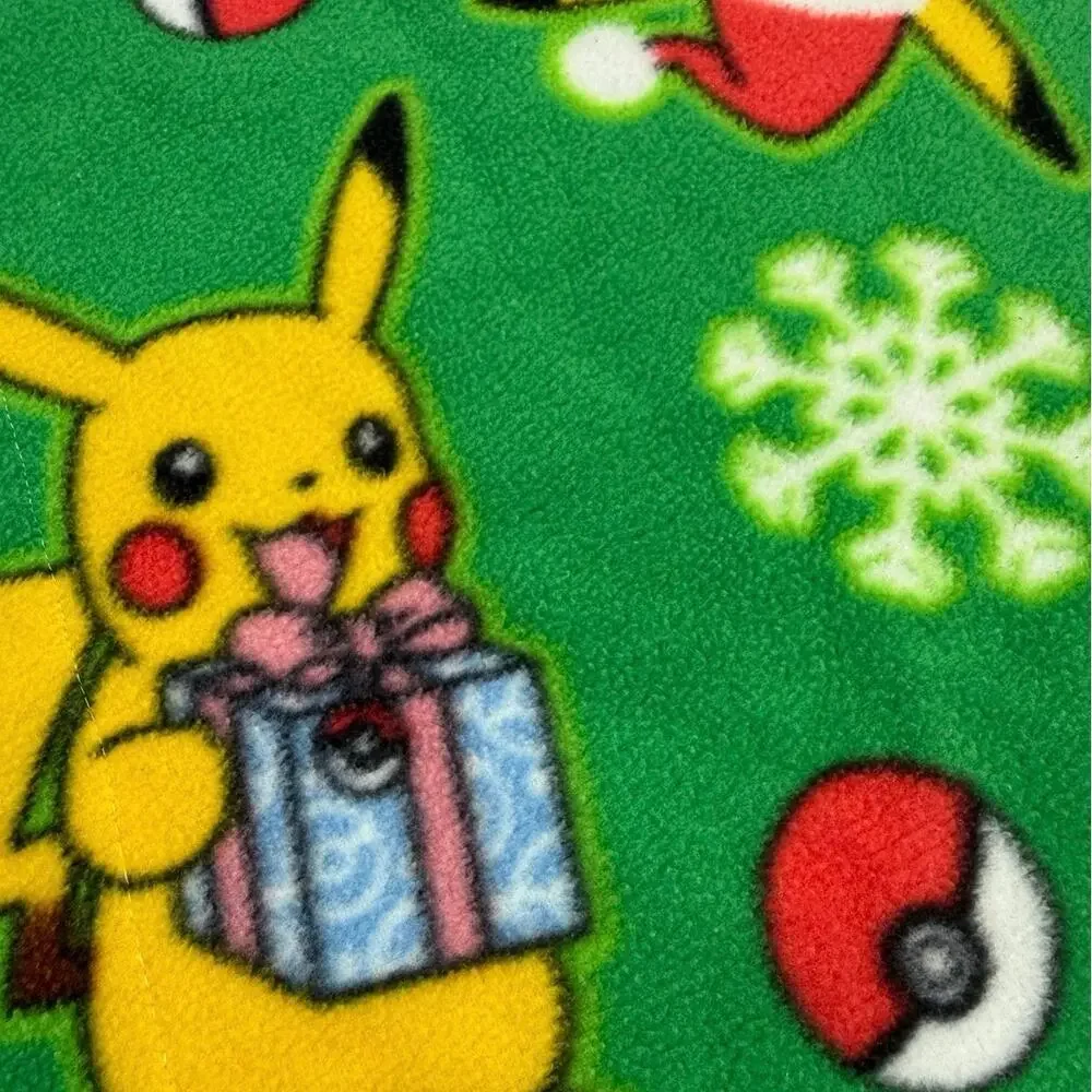 Christmas Pokémon Twin Blanket Pillowcase Set Pikachu Holiday